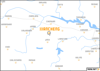 map of Xiancheng