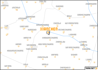 map of Xianchen