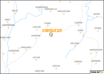 map of Xiandicun