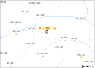 map of Xiandong