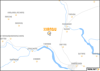 map of Xiandu