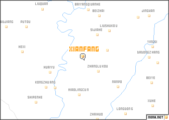 map of Xianfang