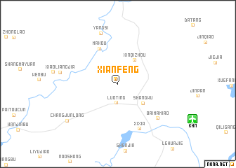 map of Xianfeng