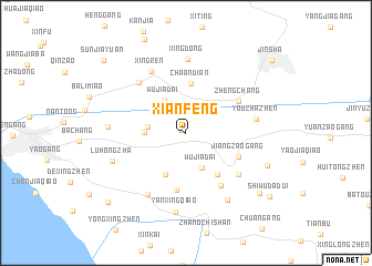 map of Xianfeng