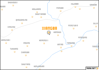 map of Xiangba