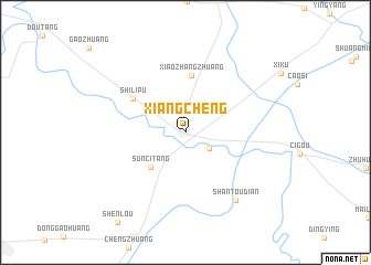 map of Xiangcheng