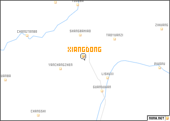 map of Xiangdong