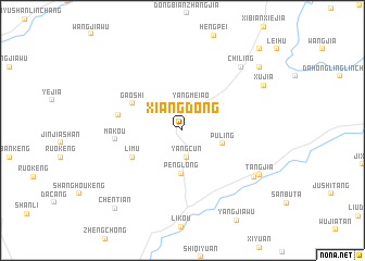 map of Xiangdong