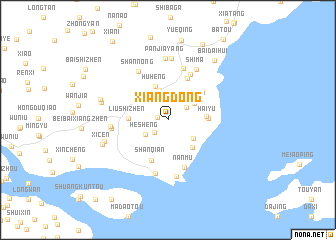 map of Xiangdong