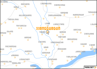 map of Xiangguadun