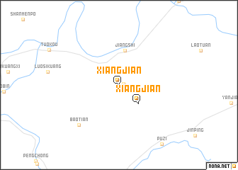 map of Xiangjian