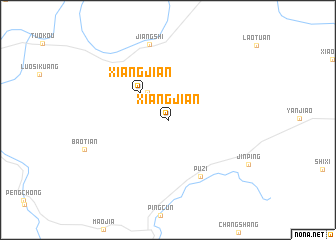 map of Xiangjian