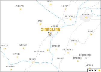 map of Xiangling