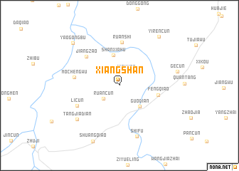 map of Xiangshan