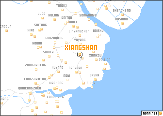 map of Xiangshan