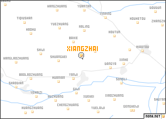 map of Xiangzhai