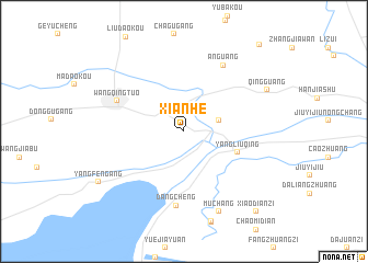 map of Xianhe