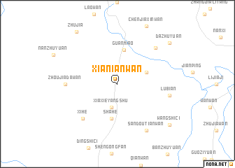 map of Xianianwan