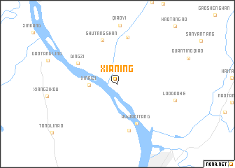 map of Xianing