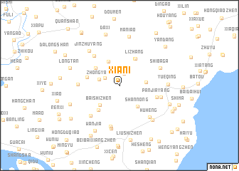 map of Xiani