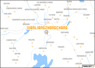 map of Xianliangzhongchang