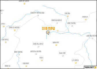 map of Xianpu