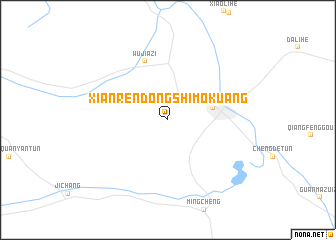 map of Xianrendongshimokuang