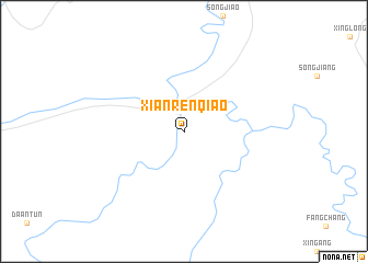 map of Xianrenqiao