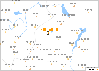 map of Xianshan