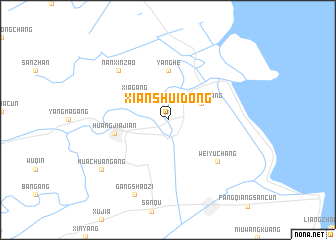 map of Xianshuidong