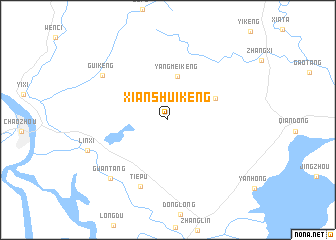 map of Xianshuikeng