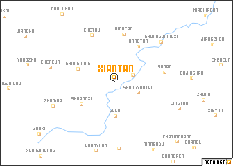 map of Xiantan