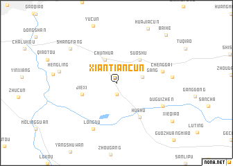 map of Xiantiancun