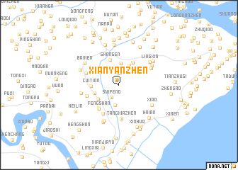 map of Xianyanzhen