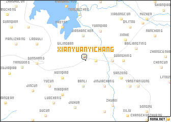 map of Xianyuanyichang