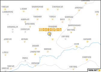 map of Xiaobaidian