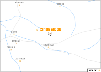 map of Xiaobeigou