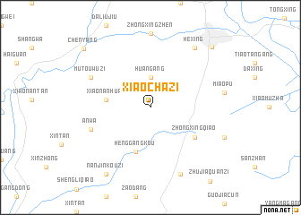 map of Xiaochazi