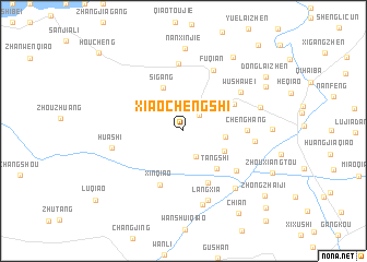 map of Xiaochengshi