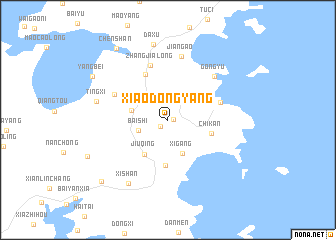map of Xiaodongyang