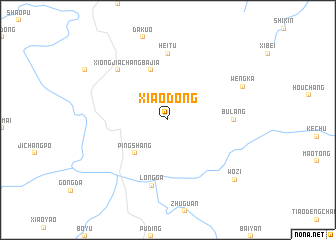 map of Xiaodong