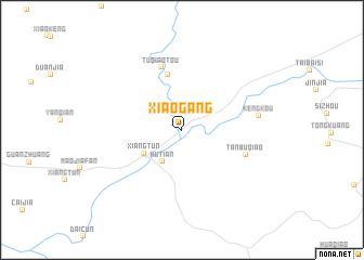 map of Xiaogang