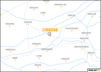 map of Xiaogao