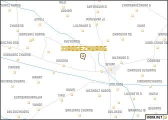 map of Xiaogezhuang