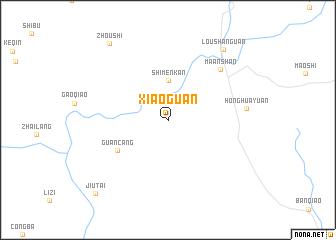 map of Xiaoguan