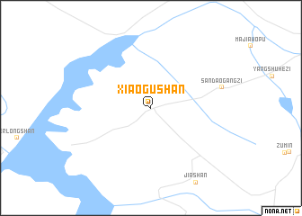 map of Xiaogushan