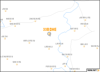 map of Xiaohe