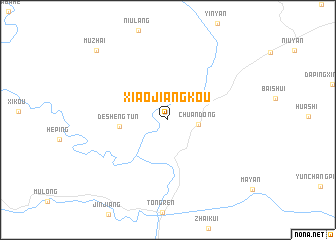 map of Xiaojiangkou
