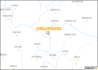 map of Xiaojiangkou