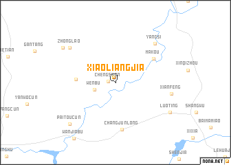 map of Xiaoliangjia